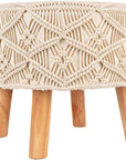 Brennley Solid Wood Accent Stool - From Where - 