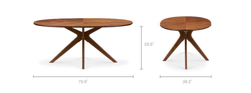 Brighton Oval Dining Table - From Where Finds -