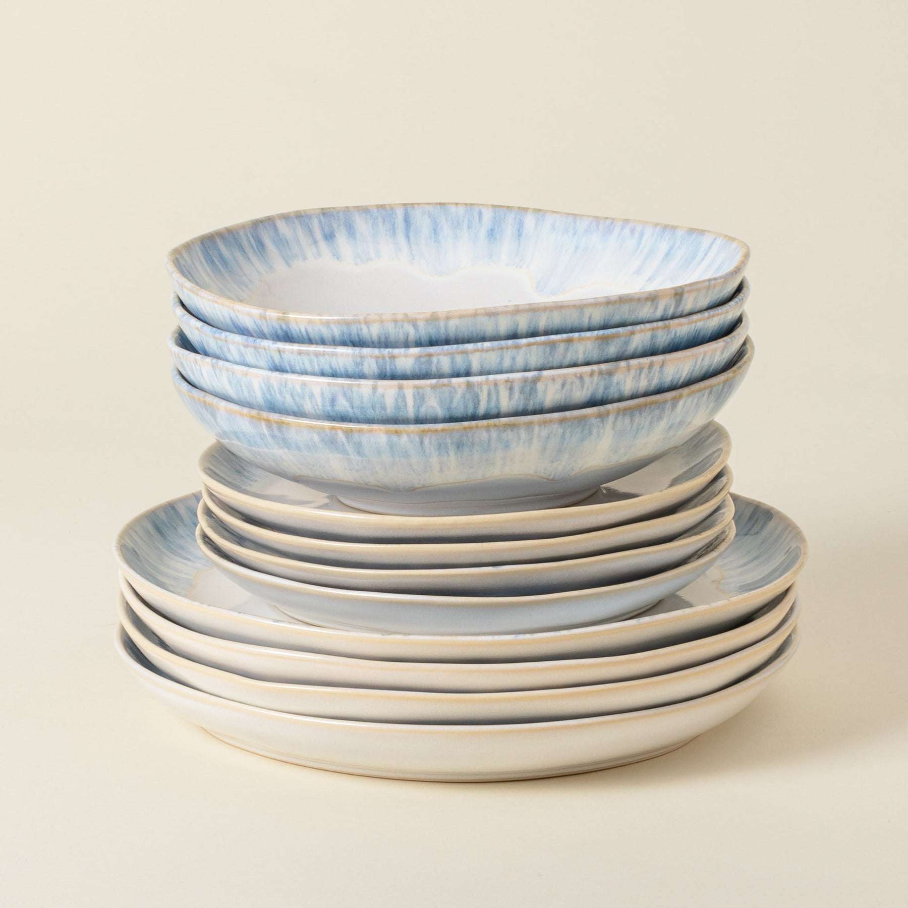 Brisa 12 - Piece Dinnerware Set with Soup/Pasta Bowl - From Where Finds - 