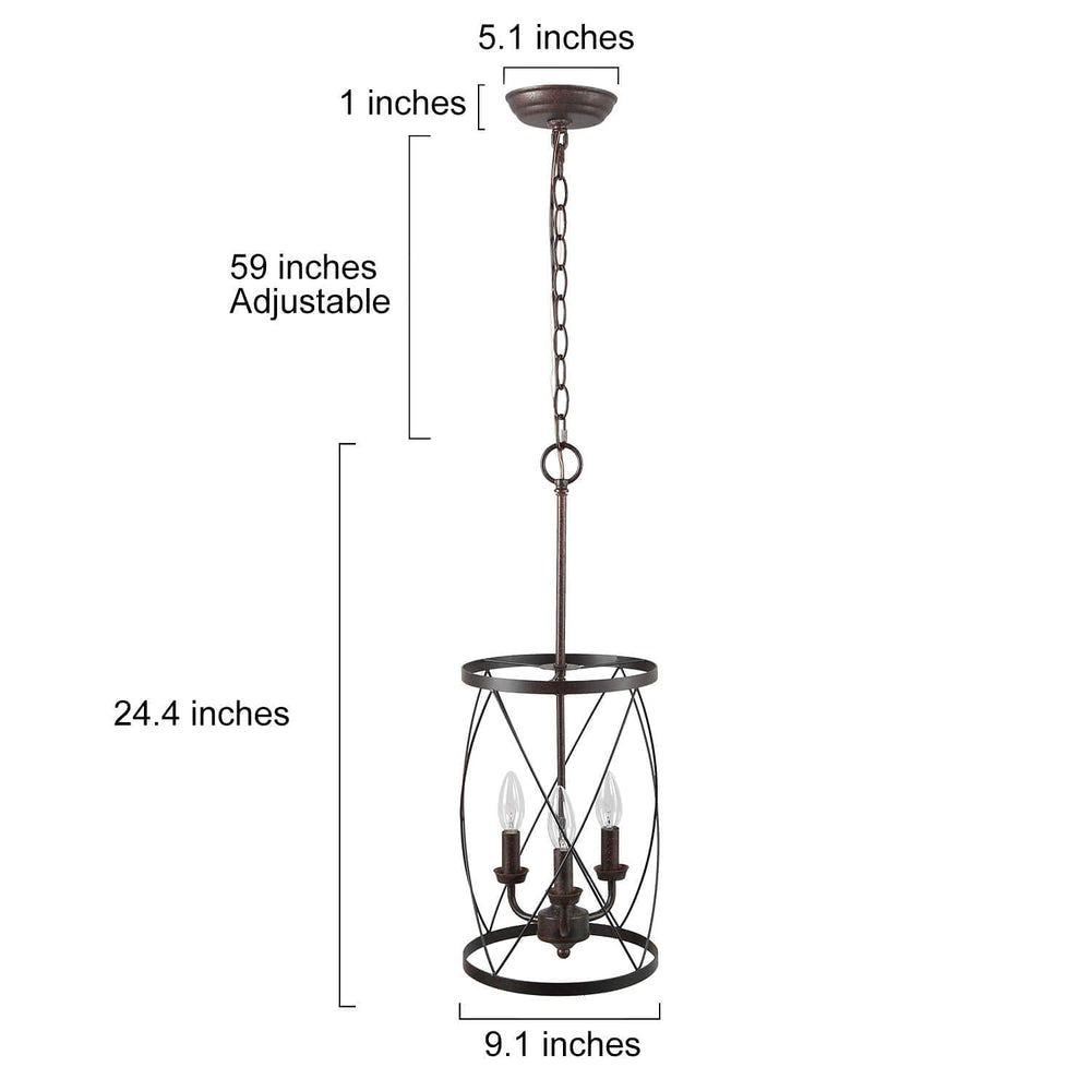 Bronze 3 - Light Industrial Chandeliers - From Where - 