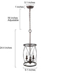 Bronze 3 - Light Industrial Chandeliers - From Where - 