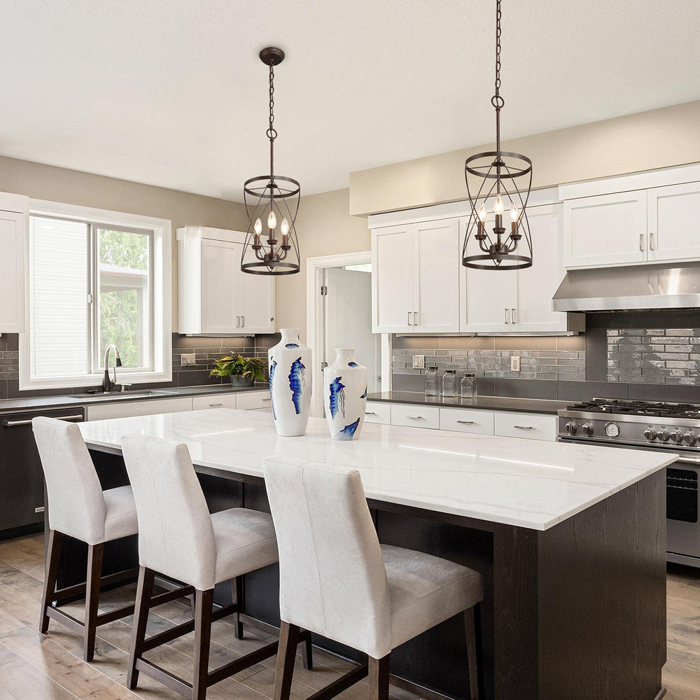 Bronze 3 - Light Industrial Chandeliers - From Where - 