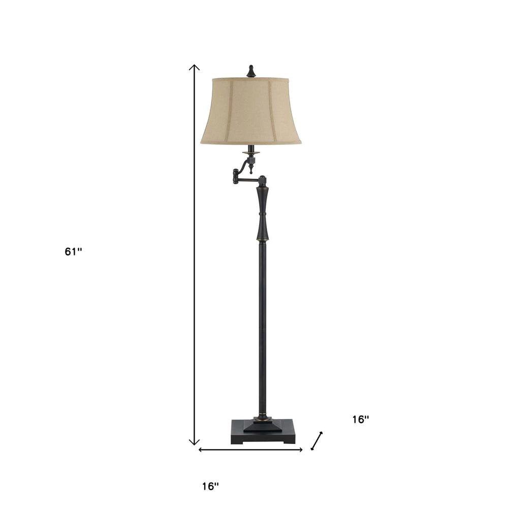 Bronze Swing Arm Floor Lamp - From Where - 