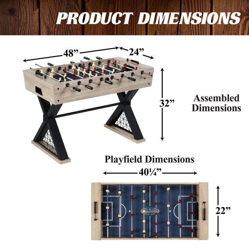 Brooks 48" Wood Foosball Table - From Where - 