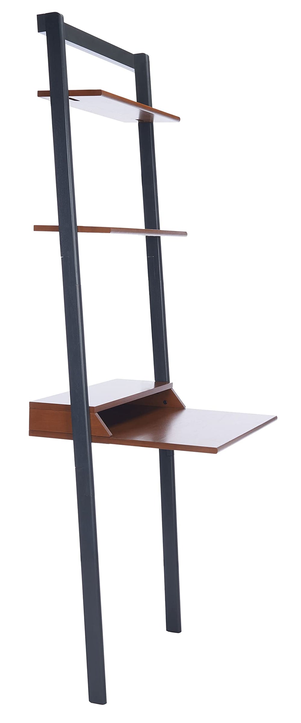Brown and Charcoal 2 - Shelf Leaning Desk - From Where - 