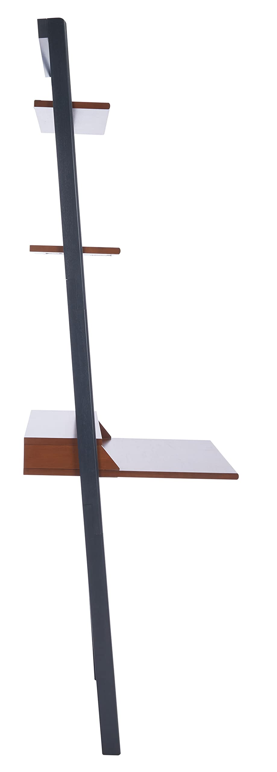Brown and Charcoal 2 - Shelf Leaning Desk - From Where - 