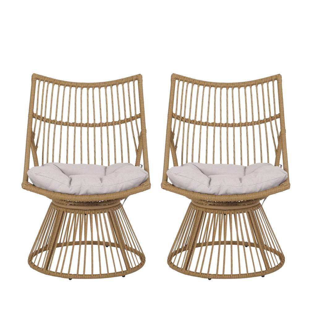 Brown Bohemian Lounge Chair (Set of 2) - From Where - 