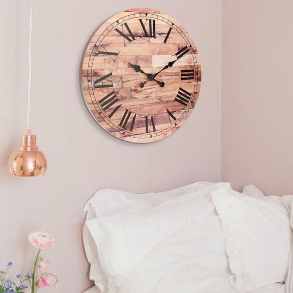 Brown Vintage Roman Numeral Wall Clock - From Where - 