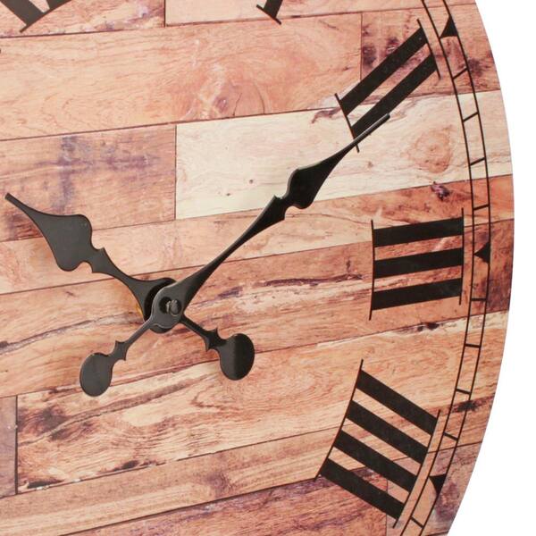 Brown Vintage Roman Numeral Wall Clock - From Where - 