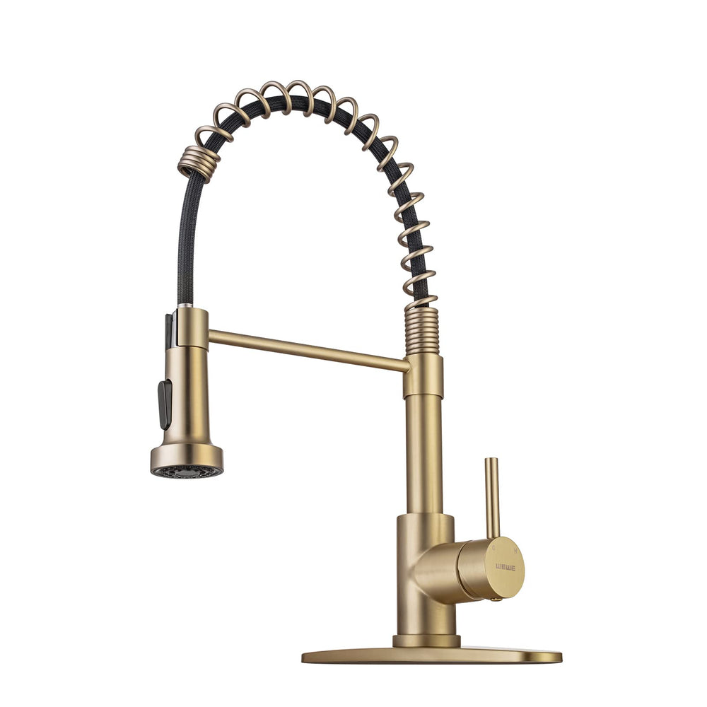 Brushed Gold Kitchen Faucet - From Where - 