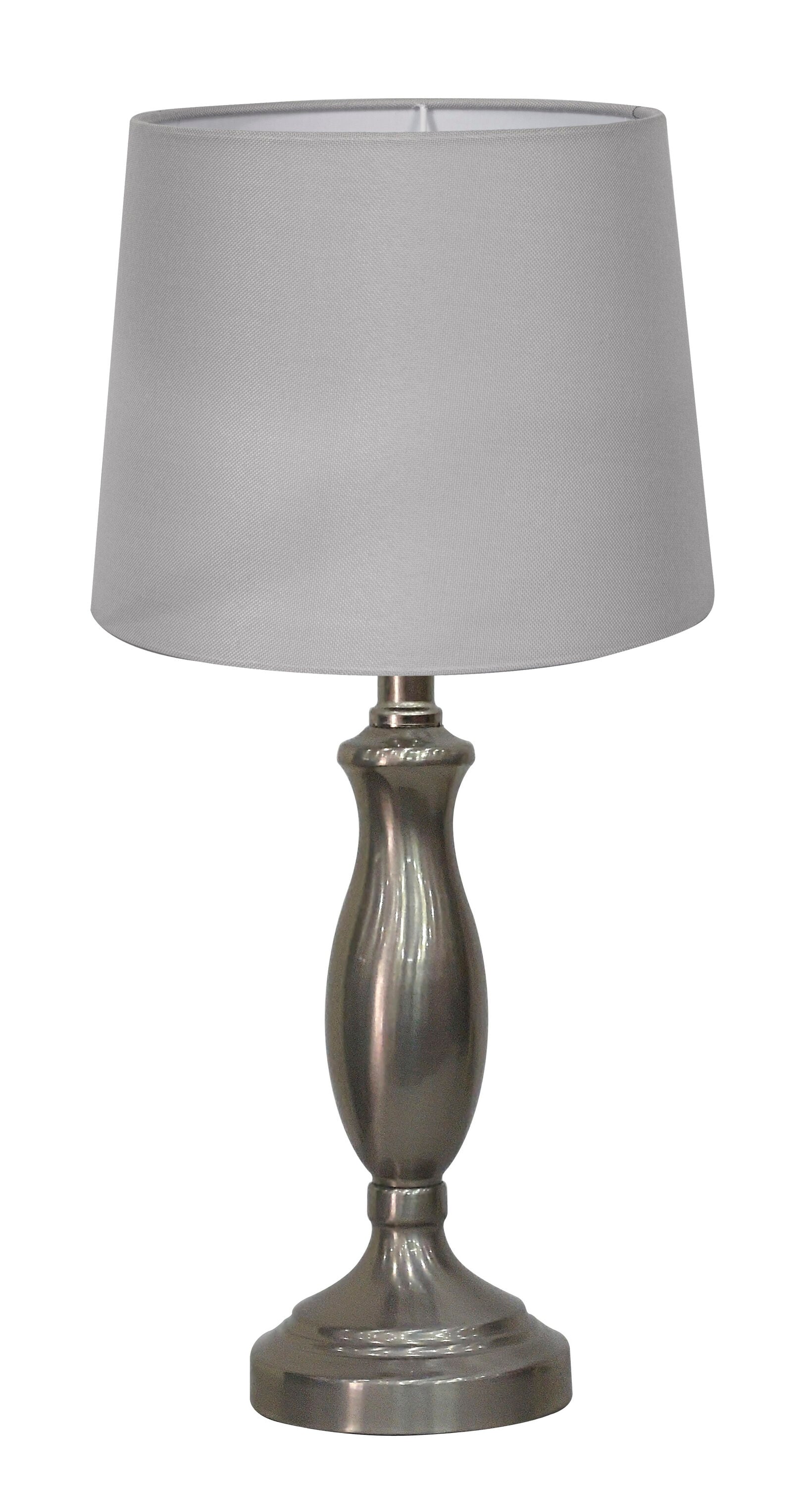 Brushed Steel Metal Lamp - From Where - 