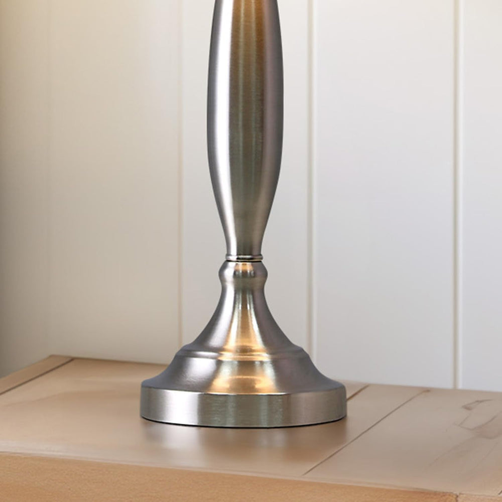 Brushed Steel Table Lamp (Set of 2) - From Where - 