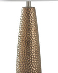 Brussels Bronze White Table Lamp - From Where - 