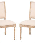 Buchanan 19'' H French Brasserie Linen Side Chair - From Where - 