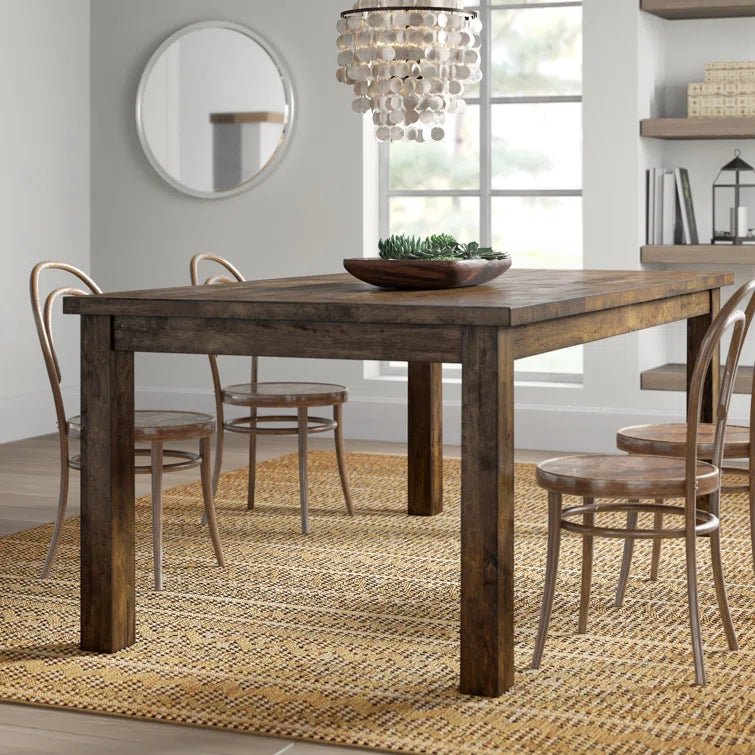 Bungalow Rose Solid Wood Dining Table - From Where - 