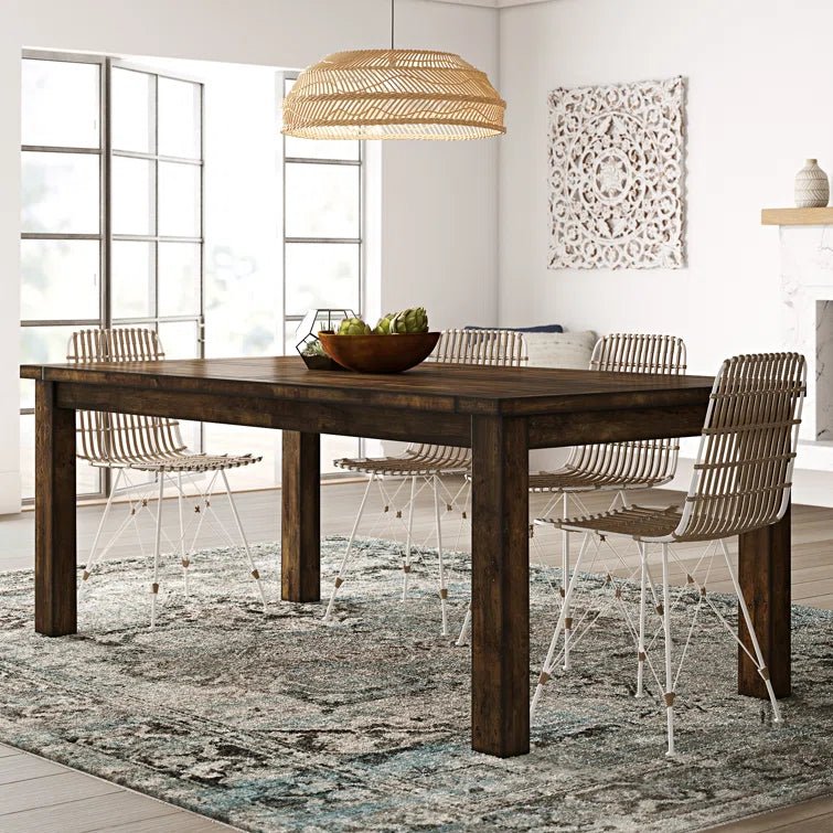 Bungalow Rose Solid Wood Dining Table - From Where - 