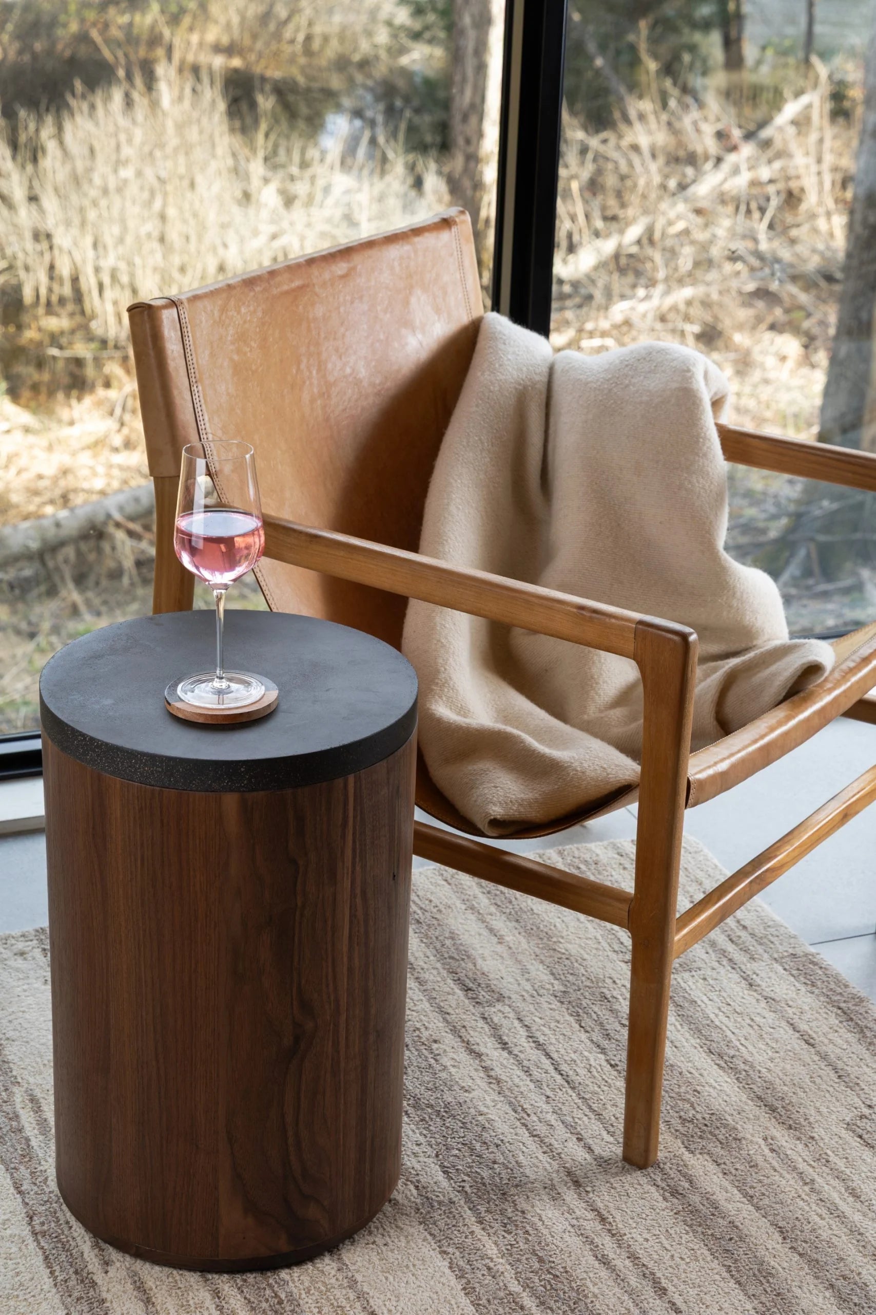 Bunn Side Table (14"D) - From Where Finds -
