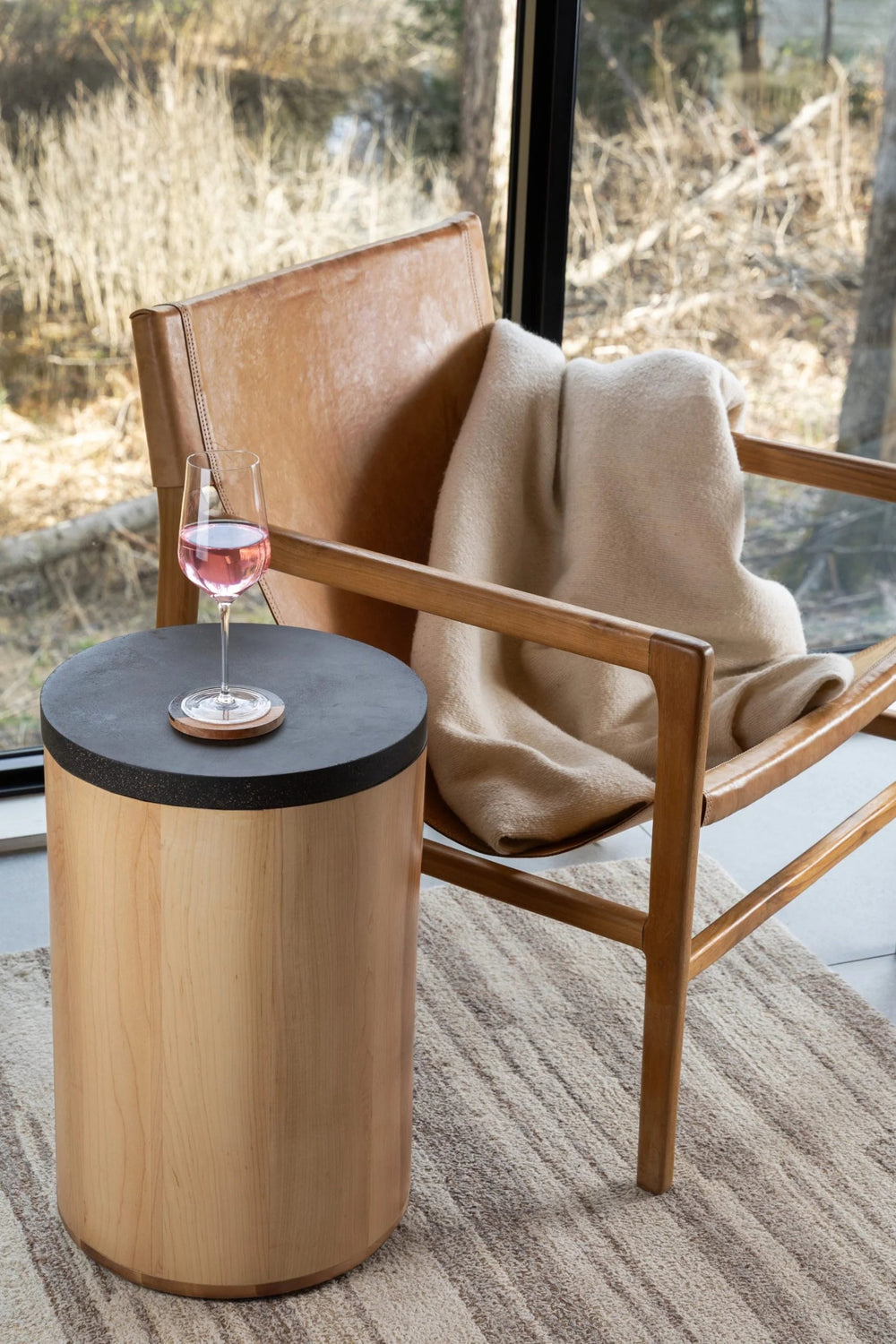 Bunn Side Table (14"D) - From Where Finds -