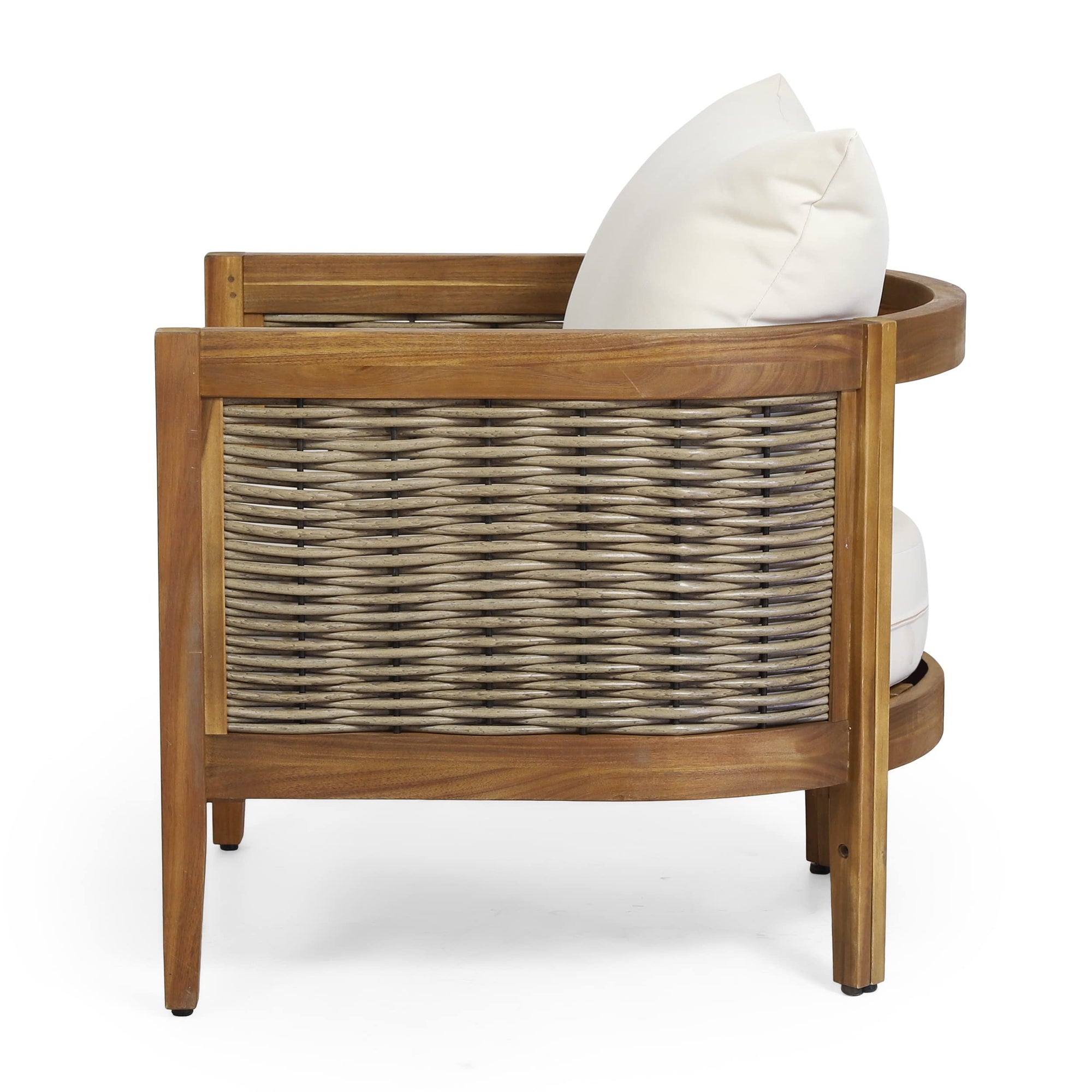 Burchett Acacia Wood Club Chairs - From Where - 