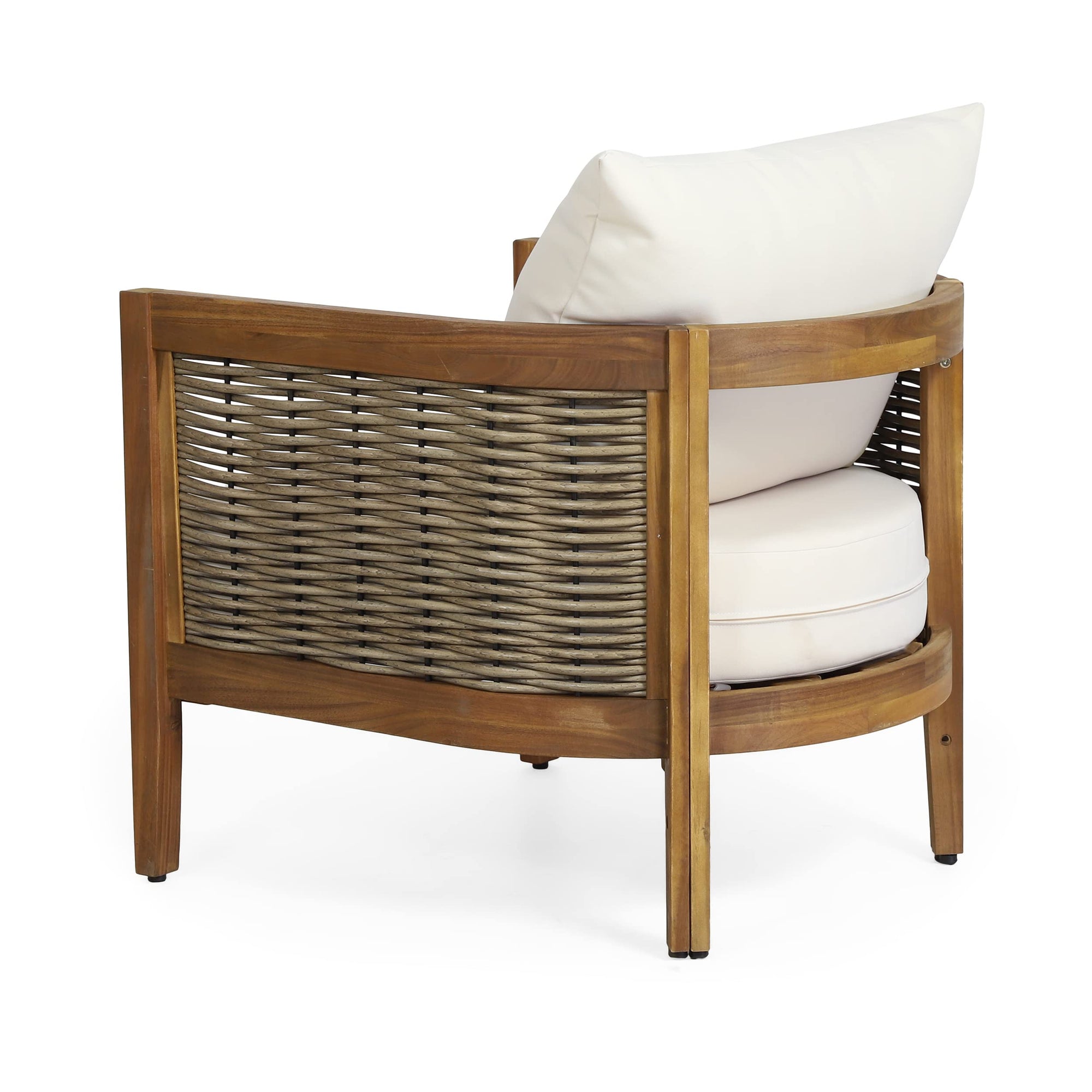 Burchett Acacia Wood Club Chairs - From Where - 