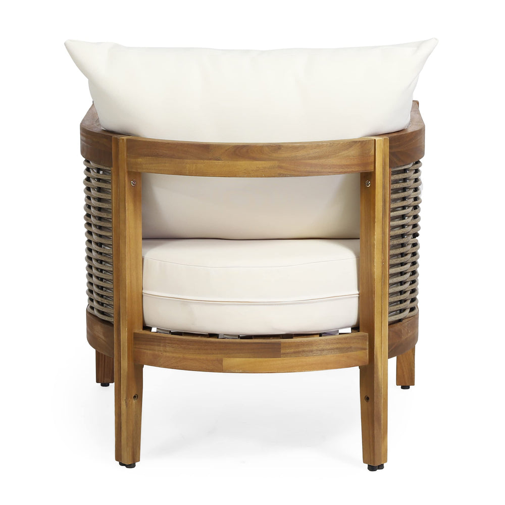 Burchett Acacia Wood Club Chairs - From Where - 