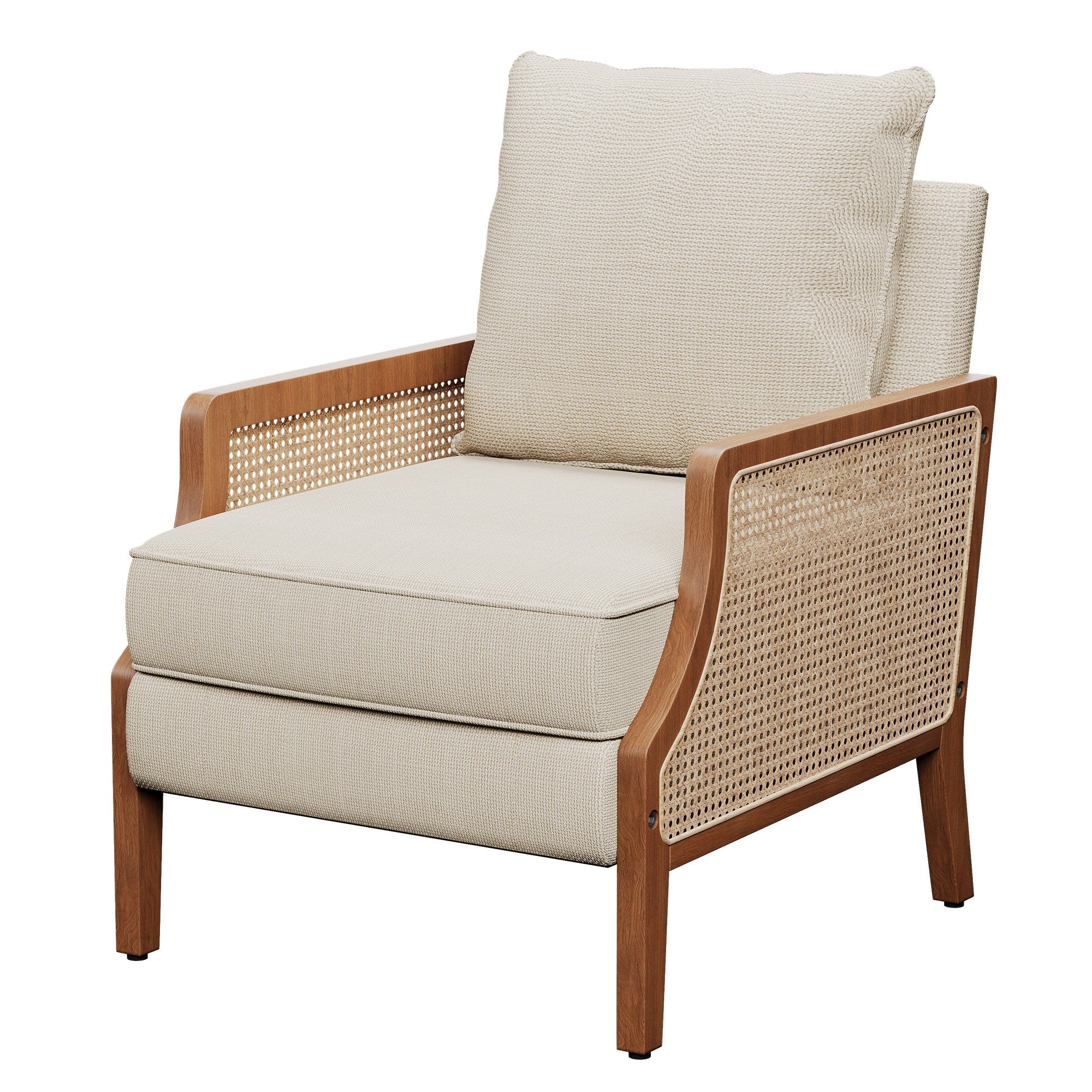 Burlap Accent Chair - From Where - 