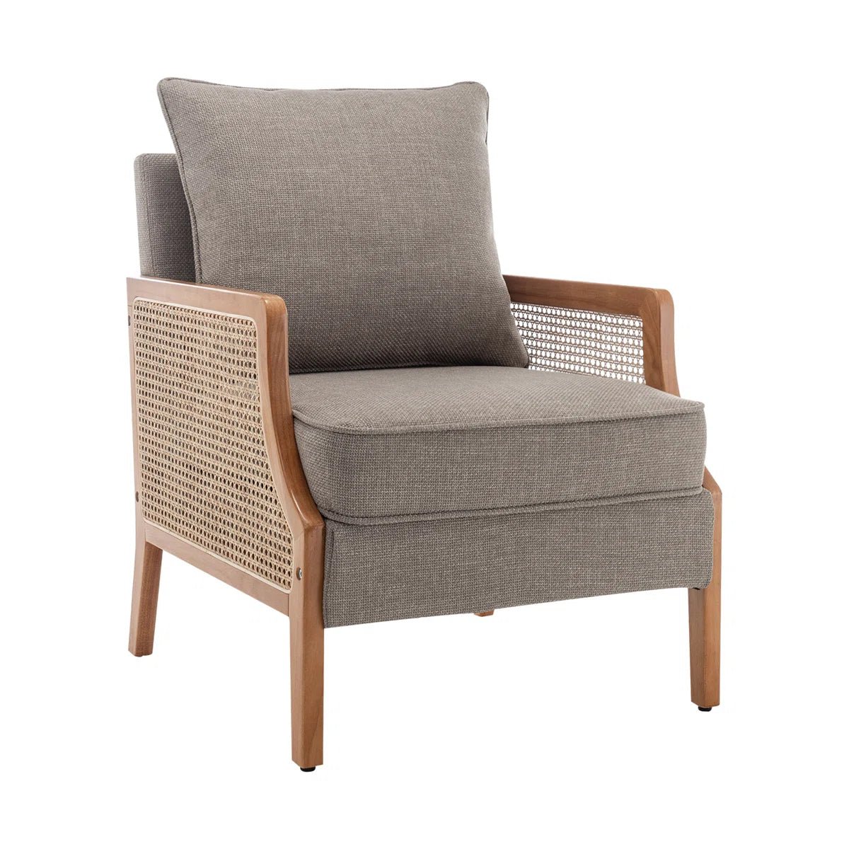 Burlap Accent Chair - From Where - 