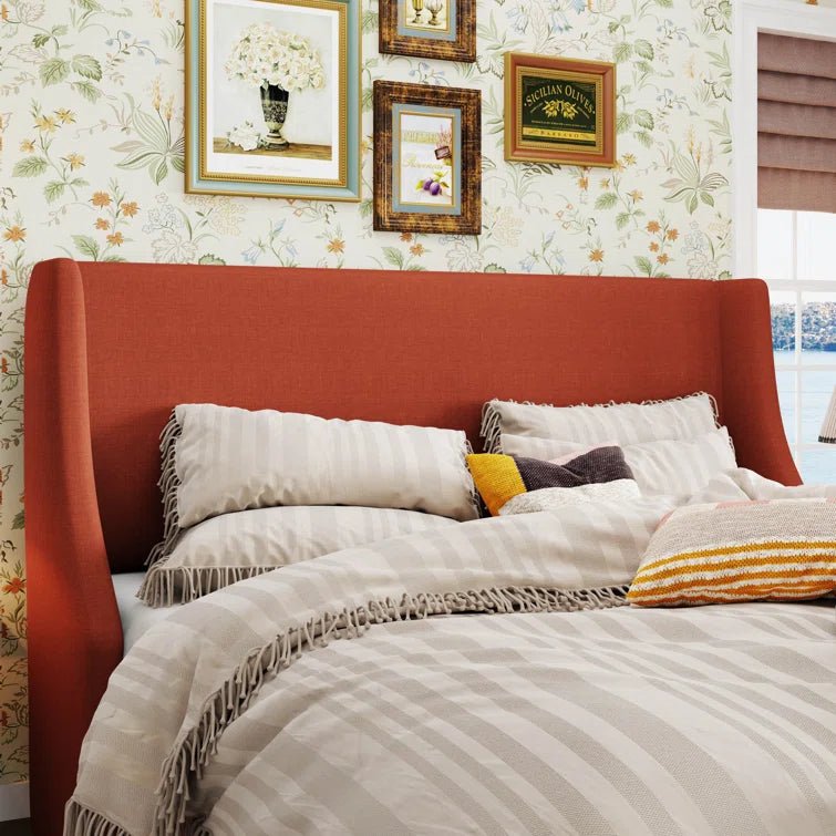 Burnt Orange Bowdoin Platform Bed - From Where - 