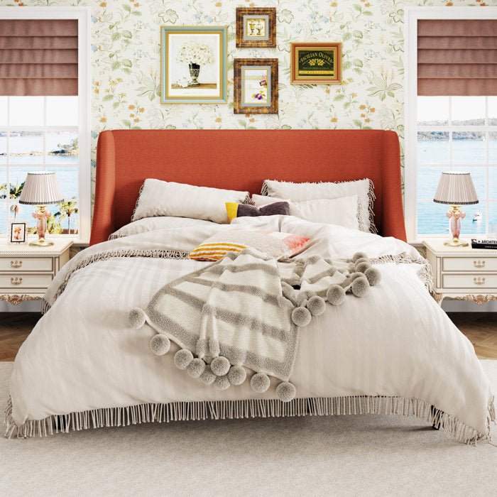 Burnt Orange Bowdoin Platform Bed - From Where - 