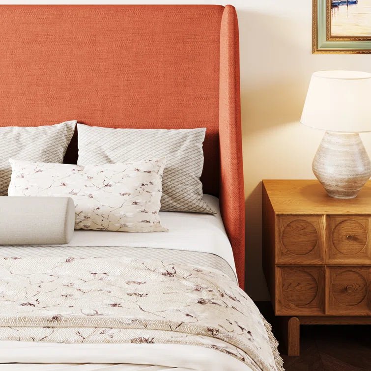 Burnt Orange Bowdoin Platform Bed - From Where - 