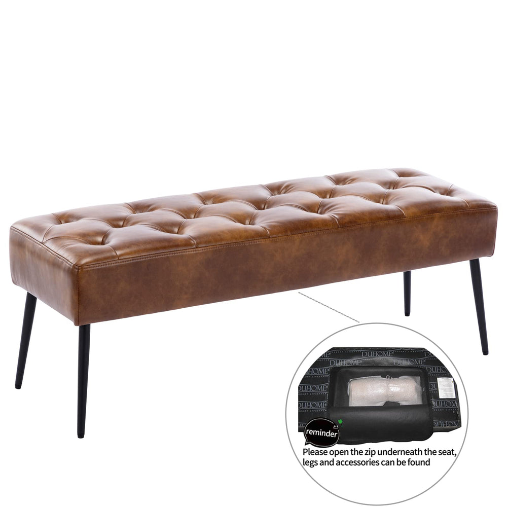 Button - Tufted Ottoman Bench - From Where - 