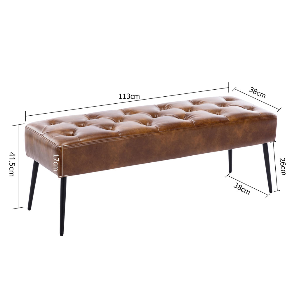 Button - Tufted Ottoman Bench - From Where - 