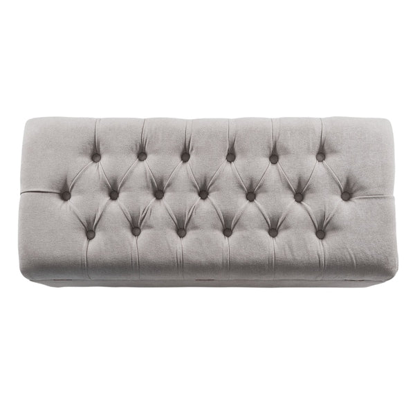 Button Tufted Storage Bench - From Where - 