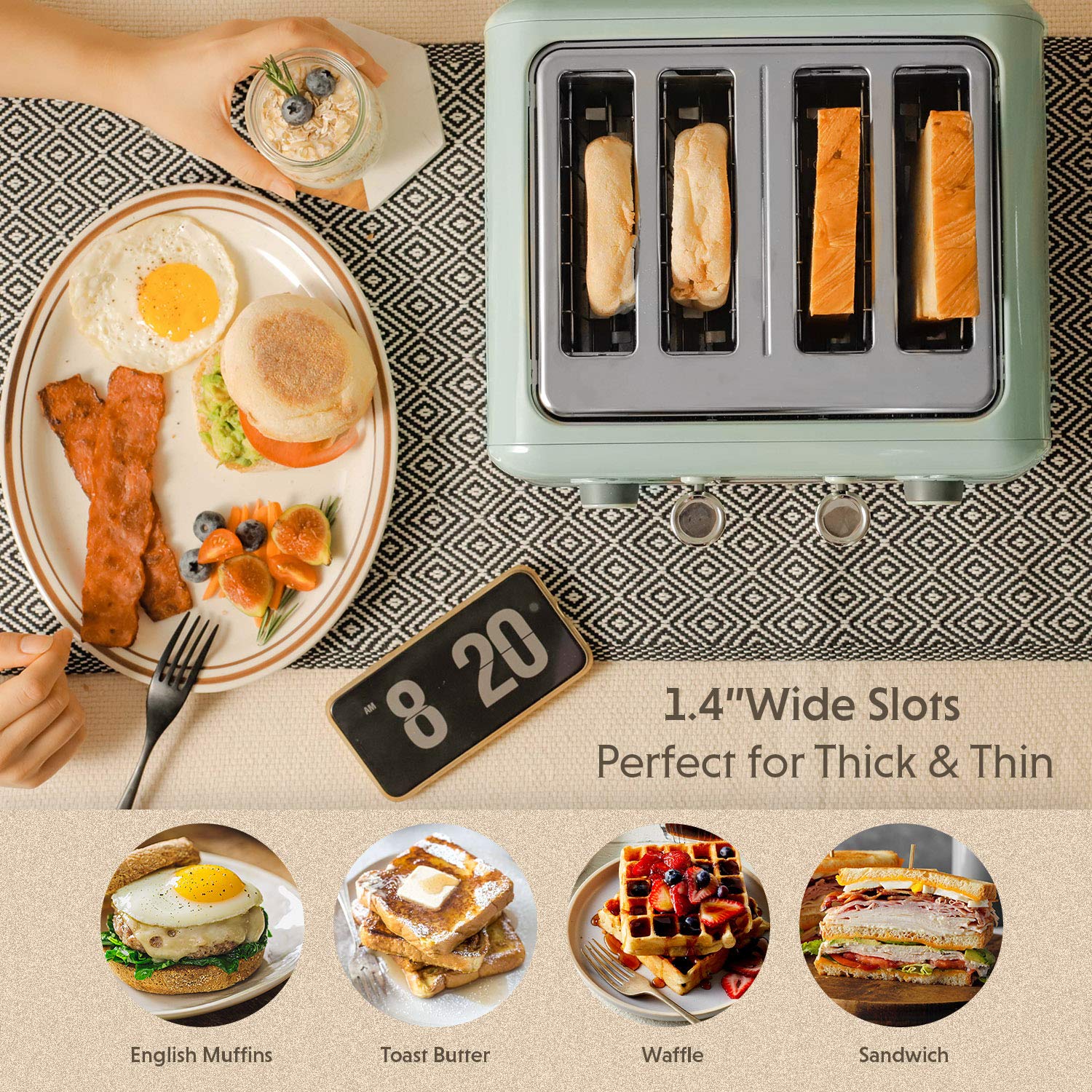 BUYDEEM 4 - Slice Toaster - From Where - 