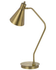 Cal Lighting Type A led bulb 12W max. Capstone task metal table lamp with swivel shade