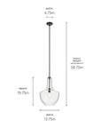 Clear Glass Pendant Light