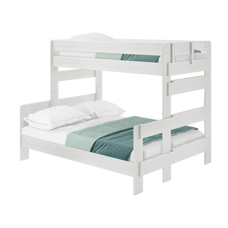 https://www.walmart.com/ip/Plank-Beam-Farmhouse-Twin-XL-over-Queen-Bunk-Bed-for-Adults-Solid-Wood-White-Wash/2325300824