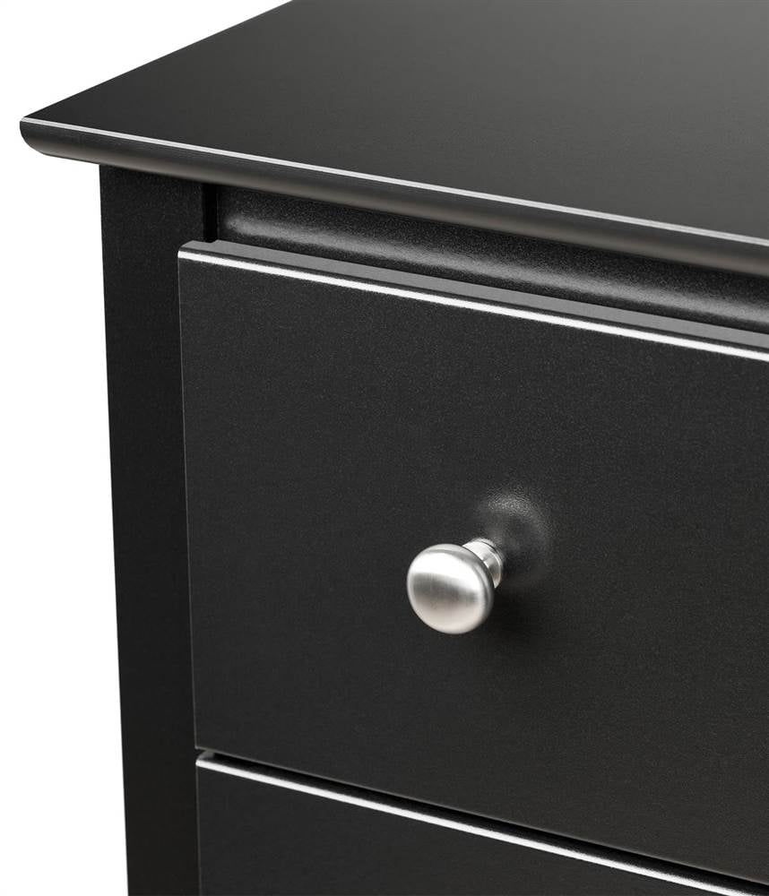 Prepac BDC-6330 Sonoma Bedroom Dresser, 6-Drawer, Black