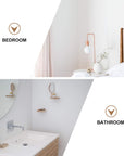 Cabilock 1pc Rattan Mirror Wall Art Mirror Weaving Makeup Mirror Nordic Style Woven Mirror Homestay Woven Mirror Wall Decorative Mirror Photographing Mirror Rattan Makeup Mirror - From Where - 
