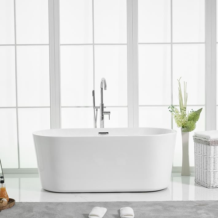 Cadence Freestanding Soaking Bathtub - 59" - From Where - 