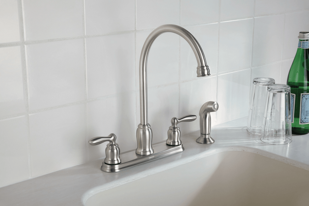 Caldwell Two - handle High Arc Kitchen Faucet - From Where Finds - 