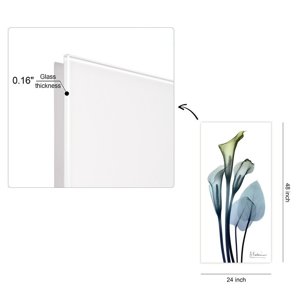 Calia Lily Frameless Graphic Wall Art - From Where - 