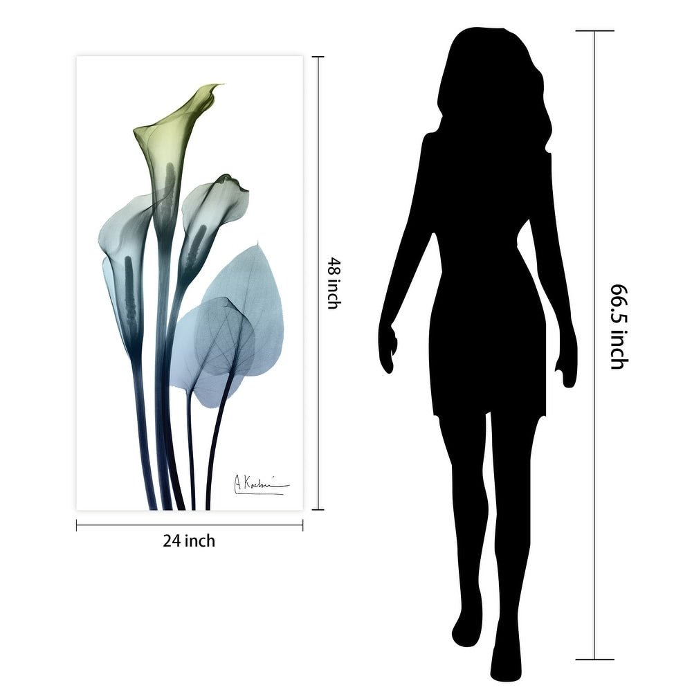 Calia Lily Frameless Graphic Wall Art - From Where - 