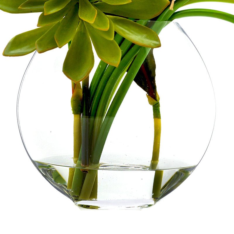 Calla Lily and Succulent Faux Water Floral - From Where - 
