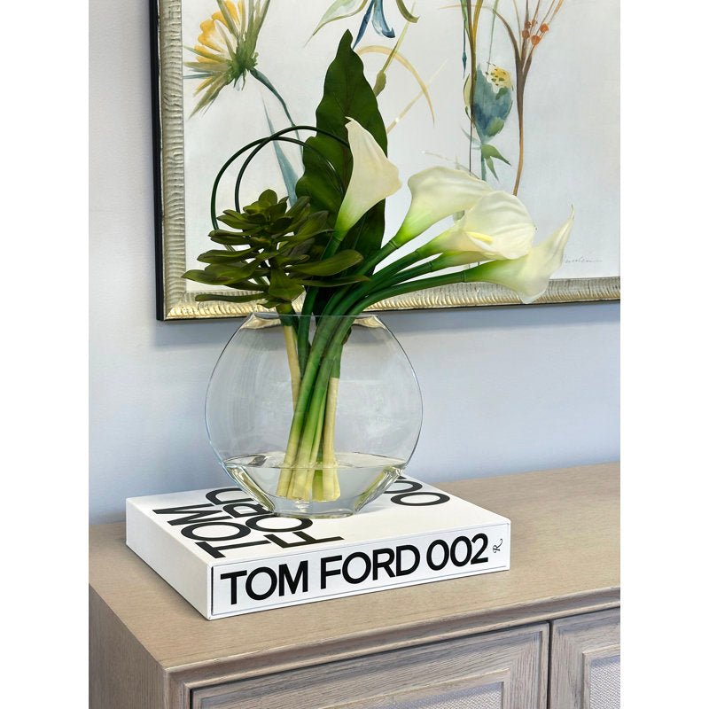 Calla Lily and Succulent Faux Water Floral - From Where - 
