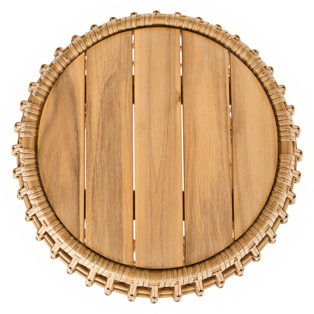 Calova Outdoor Side Table - Resin Wicker - From Where - 