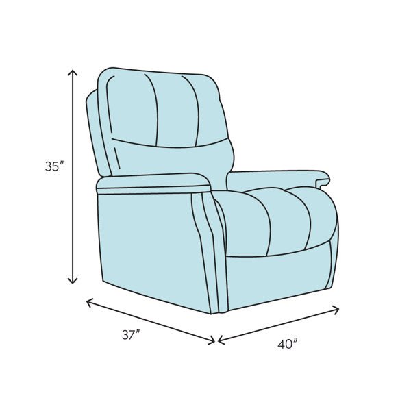 Cambel Swivel Recliner with Ottoman - From Where - 