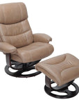 Cambel Swivel Recliner with Ottoman - From Where - 