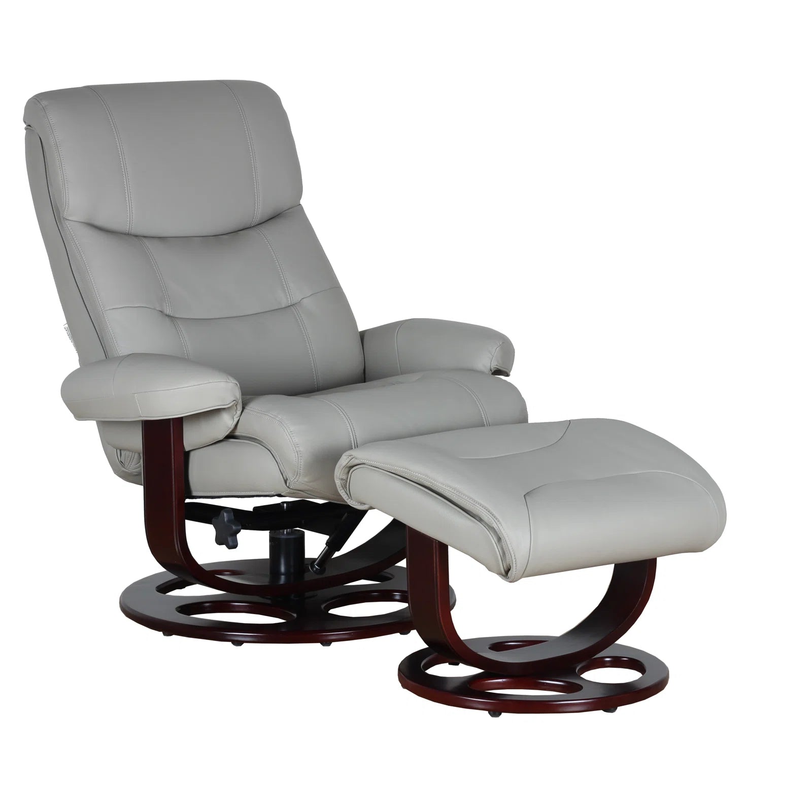 Cambel Swivel Recliner with Ottoman - From Where - 