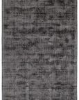 Cameron Distressed Viscose Rug, Charcoal - From Where Finds - 